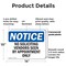 Signmission No Soliciting Vendors Seen By Appointment Only OSHA Notice Sign, Plastic, 14in W x 10in L, 2PK OS-2PACK-NS-P-1014-L-14841 - alternate 3